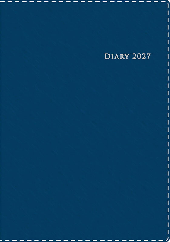 2027年 手帳 1月始まり No.433 デスクダイアリー カジュアル 3 [ブルー]高橋書店 A5判 ウィークリー