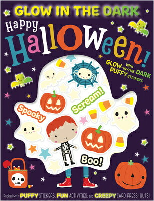 Glow in the Dark Puffy Stickers Happy Halloween GLOW IN THE DARK PUFFY STICKER Amy Boxshall
