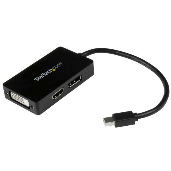 3イン1 Mini DisplayPort - DisplayPort／DVI／HDMI変換アダプタ mini DP（オス） - ディスプレイポート／DVI - D／HDMI（オス）