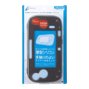 Wii U用 シリコンジャケット（クリアブラック）