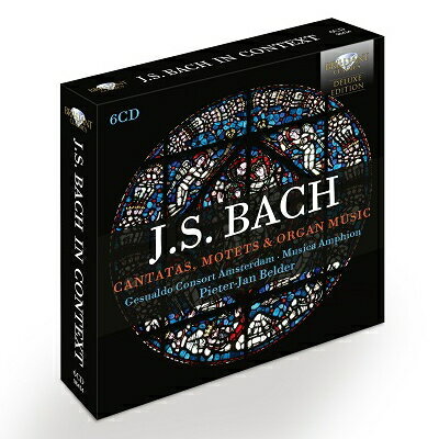 バッハ：カンタータ、モテット、オルガン作品集

このセットは、過去に「Bach in Context」というタイトルで制作された（現在入手不可品）6枚のCDをまとめたものです。J.S.バッハの宗教音楽を本来の典礼的文脈に再構築し、最新のバッハ研究に基づいて演奏した主要な作品集として、注目の完全復刻版です。
　2012年から14年にかけて、この6枚のアルバムはそれぞれ発売され、深い洞察と演奏の素晴らしさの両面で賞賛されました。このシリーズでは、ムジカ・アンフィオンとジェズアルド・コンソート・アムステルダムが、J.S.バッハの傑作に新しい光を当て、「文学」と「音楽」のテーマに添うように、カンタータとオルガン作品を準典礼的に配置し、演奏しています。
　この「Bach in Context」の大きな特徴は、教会オルガンと通奏低音を独奏の楽器として使用することです。また各曲はオルガン曲（トッカータや前奏曲）で始まり、そのフーガなどの任意の曲で終わります。J.S.バッハがカンタータやモテットの中で、オルガンや声楽曲の元となったコラール賛美歌によって結び付けられ、バッハの音楽に通じるテーマを探求しています。
　また、このボックスには、144ページの豪華ブックレットが封入されています（日本語はありません）。ピーター・クアントリルによる新しいエッセイをブックレットに収録し、すべてのオリジナル・エッセイを再び入手できる豪華な内容となっています。
　尚、このデラックス・エディションは限定生産品となります。デラックス・エディションとして特別価格での販売となります。（輸入元情報）


【収録情報】
Disc1：イエス わが喜び
J.S.バッハ：
● 前奏曲 ホ短調 BWV.548
● カンタータ第64番『見よ、父のわれらに賜いし愛のいかなるかを』 BWV.64
● コラール『イエス、わが喜び』 BWV.713
● モテット第3番『イエス、わが喜び』 BWV.227
● カンタータ第81番『イエス眠り給いて、われ何をか望むべき』 BWV.81
● フーガ ホ短調 BWV.548

Disc2：バッハとルター
J.S.バッハ：
● トッカータ ニ短調 BWV.538『ドリア調』
● カンタータ第80番『われらが神は堅き砦』 BWV.80
● コラール『これぞ聖なる十戒』 BWV.678

J.C.バッハ：
● モテット『心に留めて、そこを見て』

J.S.バッハ：
● コラール『キリストは死の絆につきたまえり』 BWV.718
● カンタータ第4番『キリストは死の絆につきたまえり』 BWV.4
● フーガ ニ短調 BWV.538

Disc3：恐れることなかれ
J.S.バッハ：
● 前奏曲 ト長調 BWV.568
● カンタータ第93番『尊き御神の統べしらすままにまつろい』 BWV.93
● モテット第4番『恐るるなかれ、われ汝と共にあり』 BWV.228
● カンタータ第153番『愛する神よ、見たまえ、わが敵のいかにあるやを』 BWV.153
● コラール『愛する御神の統べしらすままにまつろい』 BWV.647
● カンタータ第88番『見よ、われは多くの漁る者を遣わし』 BWV.88
● パッサカリア ハ短調 BWV.582

Disc4：主の祈り
J.S.バッハ：
● 前奏曲 ハ長調 BWV.545
● カンタータ第101番『汝まことの神よ、われらより取り去りたまえ』 BWV.101
● コラール『天にましますわれらの父よ』 BWV.682
● モテット第2番『御霊はわれらが弱きを助けたまう』 BWV.226
● コラール『天にましますわれらの父よ』 BWV.737
● フーガ ハ長調 BWV.545

Disc5：神の時こそいと良き時
J.S.バッハ：
● トリオ・ソナタ第1番変ホ長調 BWV.525より第1楽章
● カンタータ第106番『神の時こそいと良き時』 BWV.106
● トリオ・ソナタ第1番変ホ長調 BWV.525より第2楽章
● モテット第5番『来たれ、イエス、来たれ』 BWV.229
● コラール『装いせよ、おお愛する魂よ』 BWV.654
● カンタータ第125番『平安と喜びもてわれは逝く』 BWV.125
● トリオ・ソナタ第1番変ホ長調 BWV.525より第3楽章

Disc6：目覚めよと呼ぶ声あり
J.S.バッハ：
● カンタータ第49番『われは行きて汝をこがれ求む』 BWV.49
● カンタータ第1番『輝く暁の星のいと美わしきかな』 BWV.1
● コラール『輝く暁の星のいと美わしきかな』 BWV.739
● カンタータ第140番『目覚めよと、われらに呼ばわる物見らの声』 BWV.140
Powered by HMV