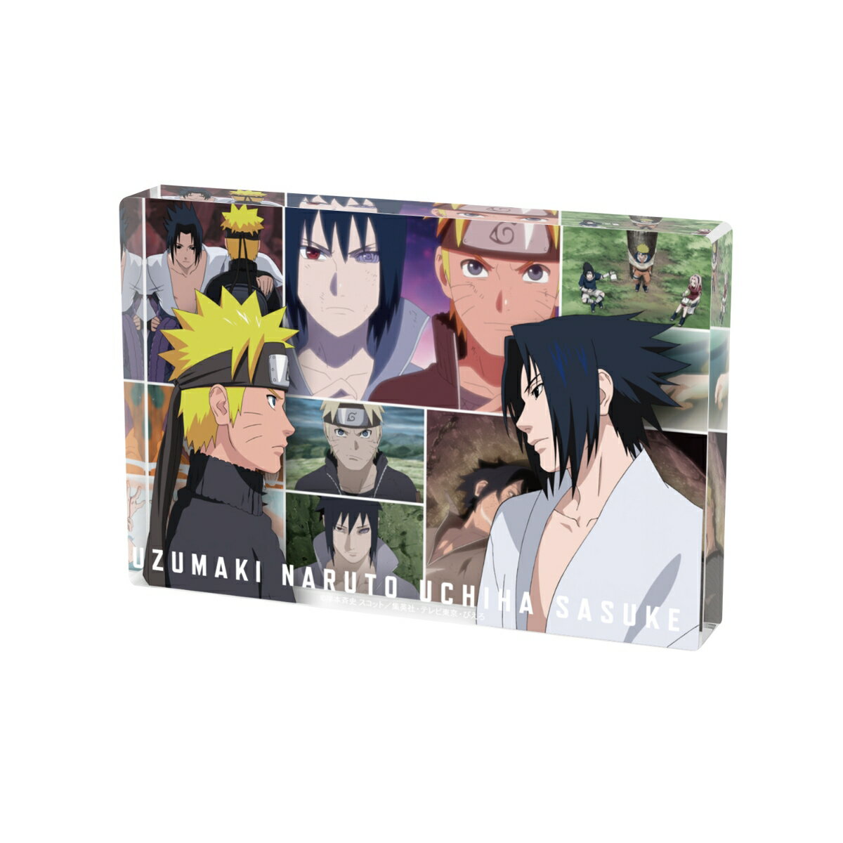NARUTO-ナルトー 疾風伝うずまきナルト＆うちはサスケ 場面写アクリルブロック