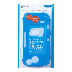 Wii U用 シリコンジャケット（クリアブルー）