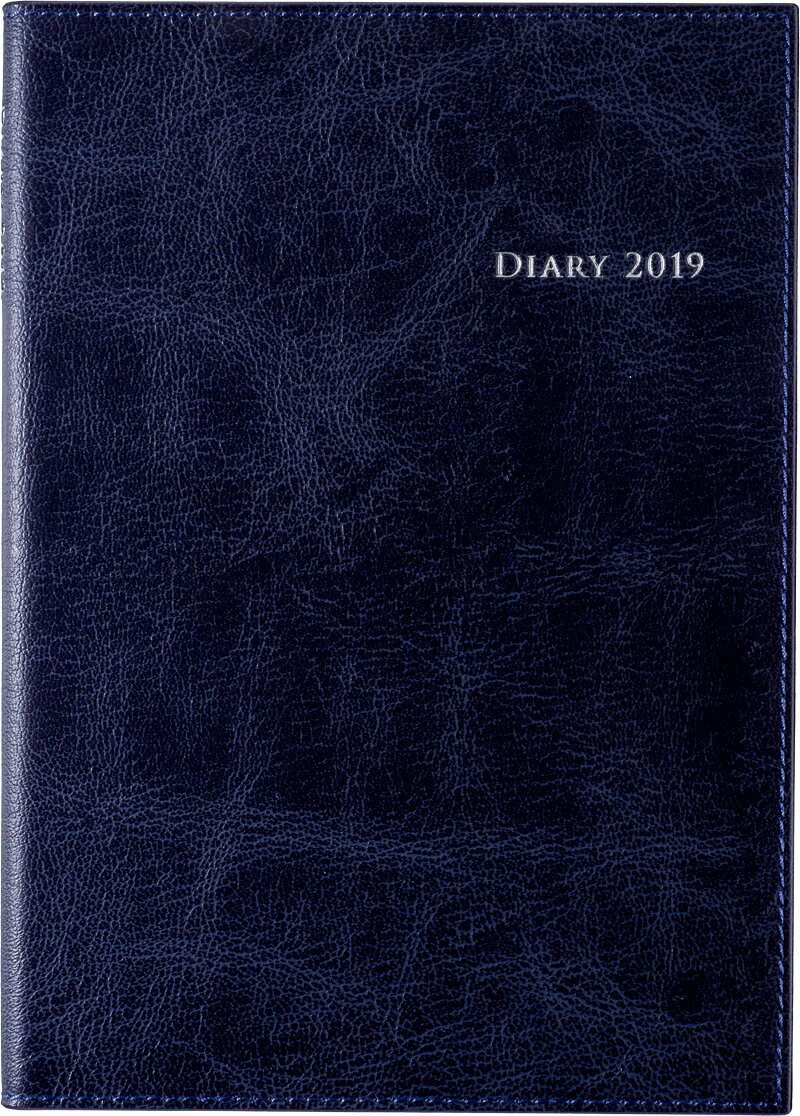 2019年版 1月始まり No.435 デスクダイアリーカジュアル5 ダークネイビー
