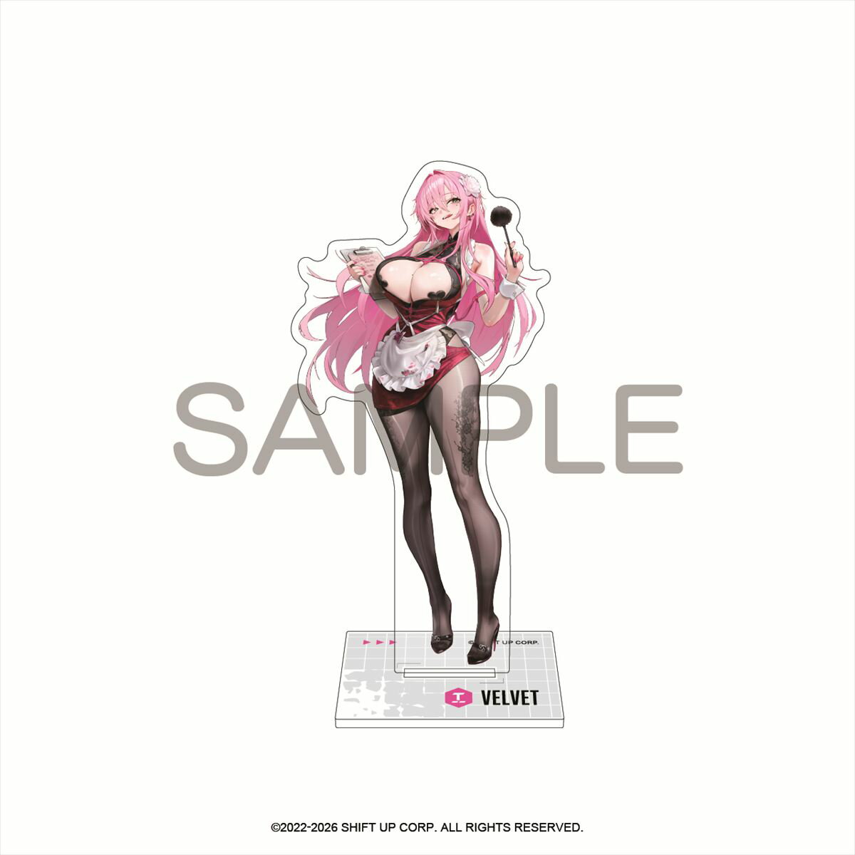 「勝利の女神:NIKKE」からアクリルスタンド ベルベットが登場！【対象年齢】：15歳以上【商品サイズ (cm)】(幅×高さ）：3.7×12.8