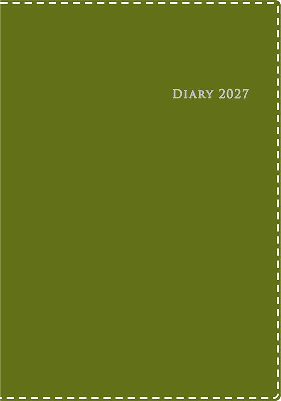 2027年 手帳 1月始まり No.436 デスクダイアリー カジュアル 6 [モスグリーン]高橋書店 A5判 ウィークリー