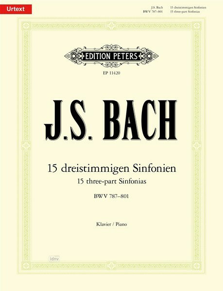 【輸入楽譜】バッハ, Johann Sebastian: シンフォニア(三声のインヴェンション) BWV 787-801/原典版/Bartels編