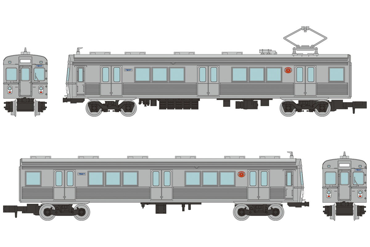 鉄道コレクション 東急電鉄7200系東横線・非冷房車2両セット (鉄道模型 コレクション)