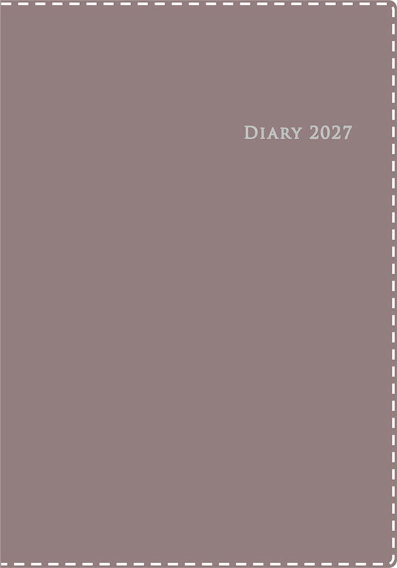 2027年 手帳 1月始まり No.437 デスクダイアリー カジュアル 7 [ウォームグレイ]高橋書店 A5判 ウィークリー