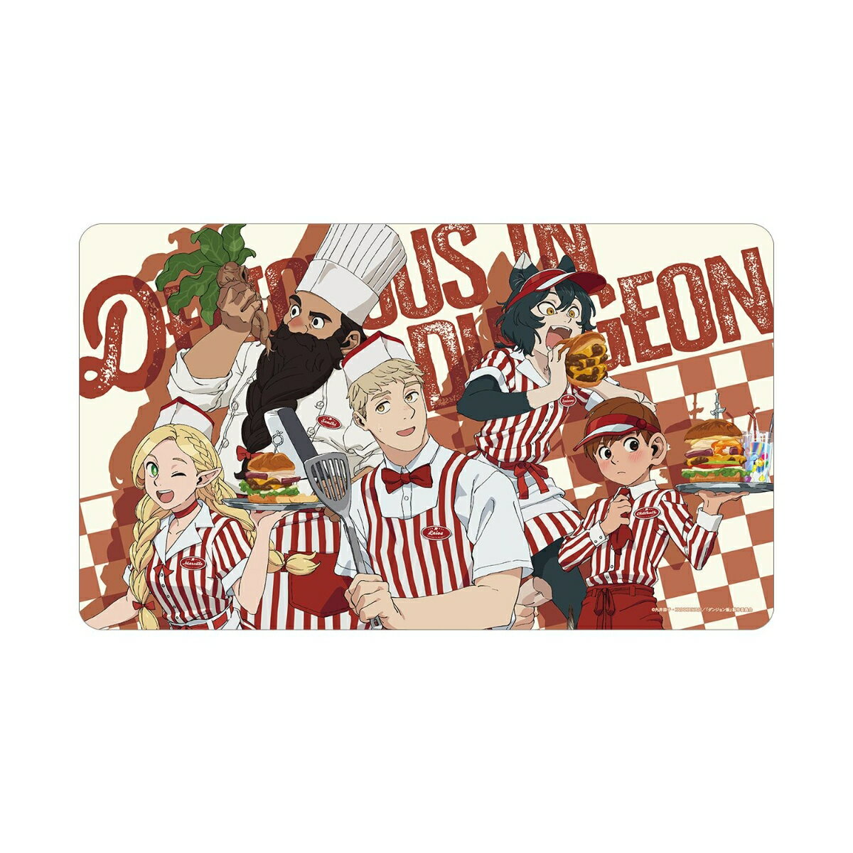 TVアニメ「ダンジョン飯」描き下ろし 集合 アメリカンダイナーver. マルチデスクマット