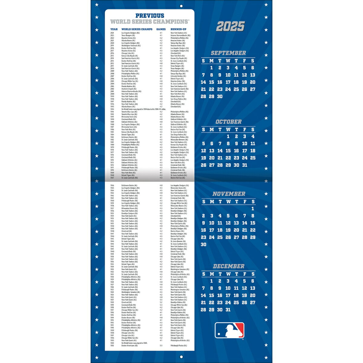 ロサンゼルス・ドジャース 2026年 MLB公式カレンダー / 大谷翔平＆山本由伸＆佐々木朗希 掲載 輸入版 壁掛け 30.5 x 61 cm (Los Angeles Dodgers Calendar) 3