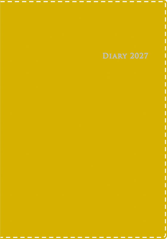 2027年 手帳 1月始まり No.438 デスクダイアリー カジュアル 8 [マスタード]高橋書店 A5判 ウィークリー