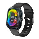 スマートウォッチ フルタッチ検温器付き ブラック