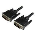 DVI-Dシングルリンクケーブル。2本のオス DVI（19 ピン）コネクタが付いており、接続するデスクトップ／ノートパソコンと DVI-Dモニタ／プロジェクターとの距離が短い場合に最適な91cm ケーブルです。

この91cm DVI-Dオス ／ オス ケーブルは、最大解像度1920x1200、最大転送速度毎秒4.95 Gbitをサポートしており、DVI DDWG規格に完全準拠しています。

この高品質デジタル ビデオ ケーブルは、優れた耐久性を実現するように設計・製造されており、StarTech.comによるライフタイム保証が付いています。