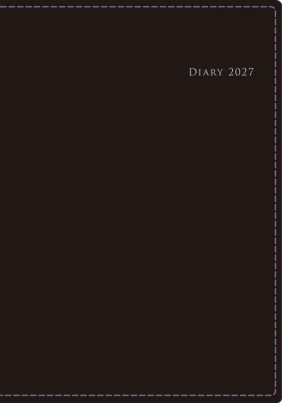 2027年 手帳 1月始まり No.440 デスクダイアリー カジュアル [黒]高橋書店 B5判 ウィークリー