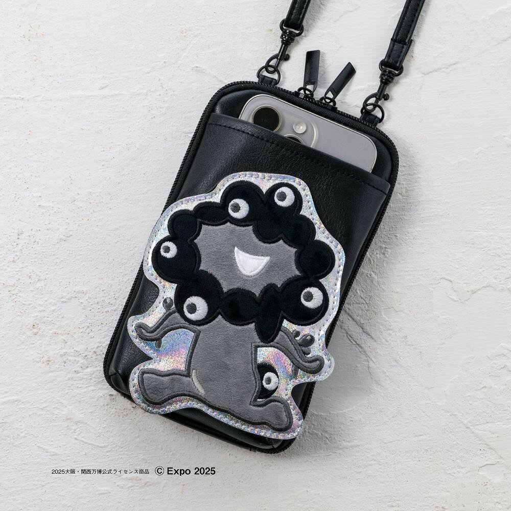 商品写真:大阪・関西万博公式キャラクター ミャクミャク スマホポシェットBOOK モノクロver. (TJMOOK)