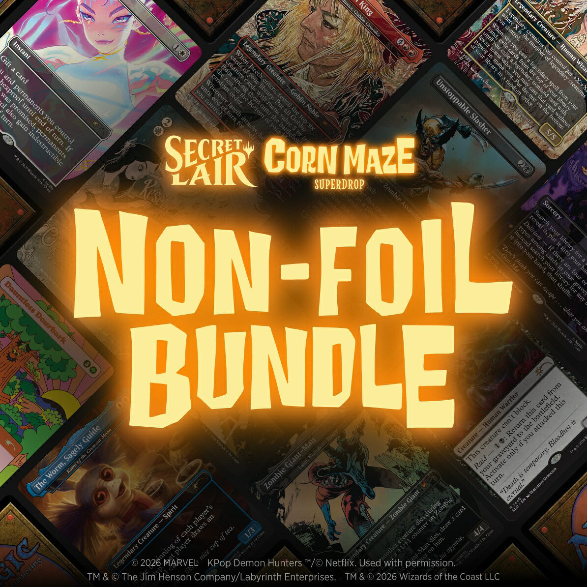 マジック：ザ・ギャザリング Secret Lair Corn Maze Superdrop Pumpkin Spiced Non-Foil Bundle(プロモカード特典×1)【クレジットカード決済限定】