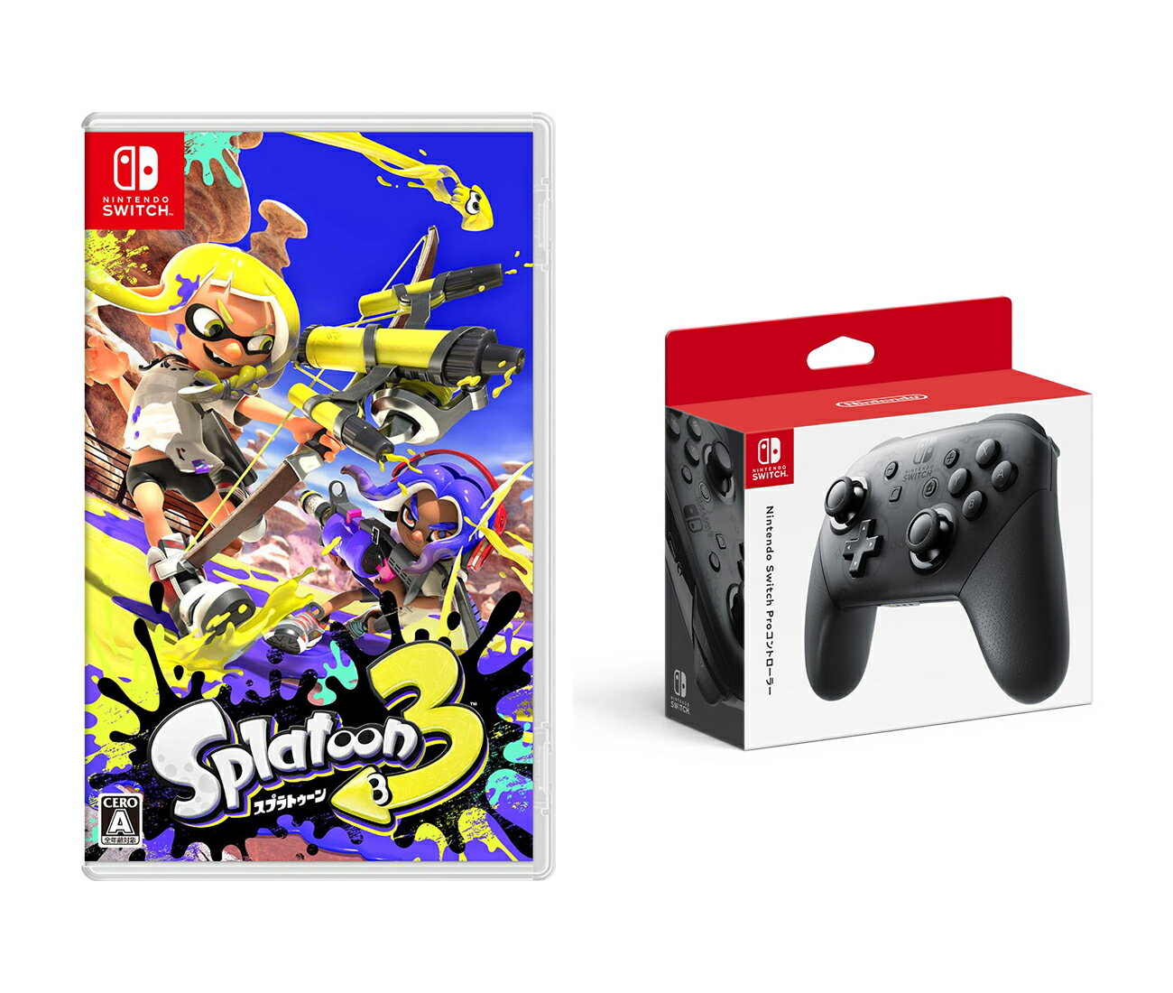 【セット商品】スプラトゥーン3 Nintendo Switch Proコントローラー