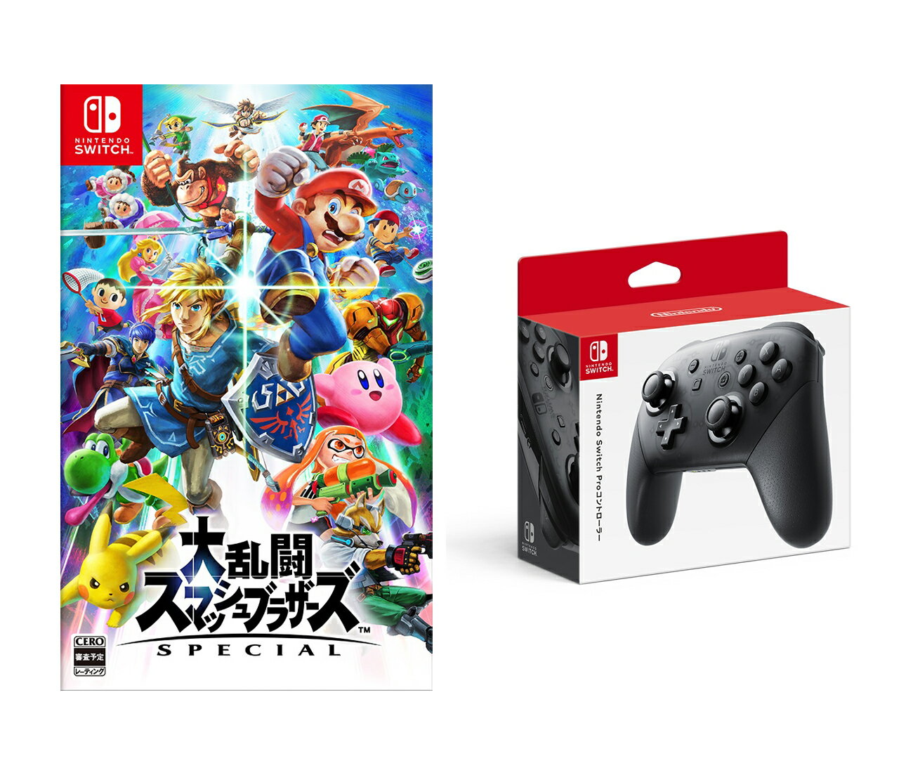 【セット商品】大乱闘スマッシュブラザーズ SPECIAL Nintendo Switch Proコントローラー