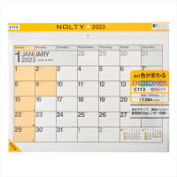 能率 2023年 1月始まり NOLTYカレンダー壁掛け9 C113