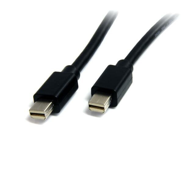 Mini DisplayPort オスコネクタ（x2）を備えたMini DisplayPort 1.2 ケーブル（1m）。Mini DisplayPort 搭載ノートパソコン（Mac製品を含む）を、Mini DisplayPort 対応モニタに接続する信頼性の高いソリューションです。

このMini DisplayPort ケーブルは、21.6 Gbpsの最大HBR2帯域幅と最大4K2K （3840 x 2160） ＠ 60Hzの高解像度に対応しています。マルチストリーム（MST）サポートにより複数モニタのデイジーチェーンに対応し、オプションでオーディオサポートも提供しています。

本製品は、StarTech.comのライフタイム保証により信頼性が保証されており、HDCPとDPCP性能によってデジタル保護されたコンテンツを正しく表示することができます。

ご注意：最新ノートパソコンおよびデスクトップパソコン（例:Apple） の多くは、Thunderbolt ポートのみ搭載しています。当社のMini DisplayPortケーブルは、Thunderbolt ポートに接続できるため、既存のMini DP対応ディスプレイに接続できます。