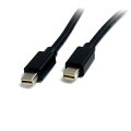 Mini DisplayPort オスコネクタ（x2）を備えたMini DisplayPort 1.2 ケーブル（1m）。Mini DisplayPort 搭載ノートパソコン（Mac製品を含む）を、Mini DisplayPort 対応モニタに接続する信頼性の高いソリューションです。

このMini DisplayPort ケーブルは、21.6 Gbpsの最大HBR2帯域幅と最大4K2K （3840 x 2160） ＠ 60Hzの高解像度に対応しています。マルチストリーム（MST）サポートにより複数モニタのデイジーチェーンに対応し、オプションでオーディオサポートも提供しています。

本製品は、StarTech.comのライフタイム保証により信頼性が保証されており、HDCPとDPCP性能によってデジタル保護されたコンテンツを正しく表示することができます。

ご注意：最新ノートパソコンおよびデスクトップパソコン（例:Apple） の多くは、Thunderbolt ポートのみ搭載しています。当社のMini DisplayPortケーブルは、Thunderbolt ポートに接続できるため、既存のMini DP対応ディスプレイに接続できます。