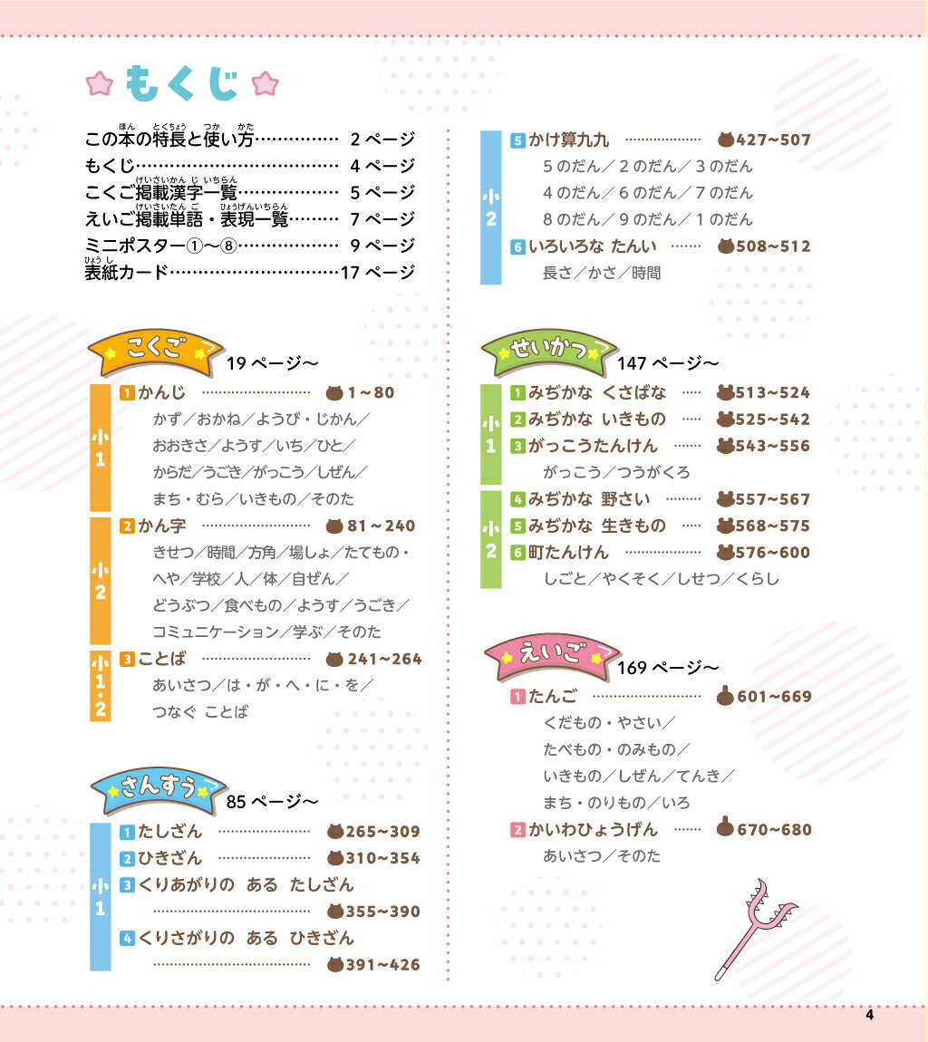 ちいかわ　おぼえるカード　小学1・2年生 こくご・さんすう・せいかつ・えいご [ Gakken ] — vista 3