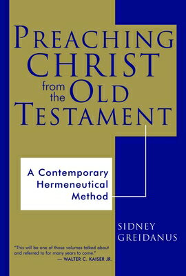 Arguing for the need both to preach Christ in every sermon and to preach regularly from the Old Testament, Greidanus challenges preachers to consider the Old Testament not only in its own historical context but also in the context of the New Testament.