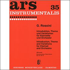 【輸入楽譜】ロッシーニ, Gioachino: 序奏、主題と変奏
