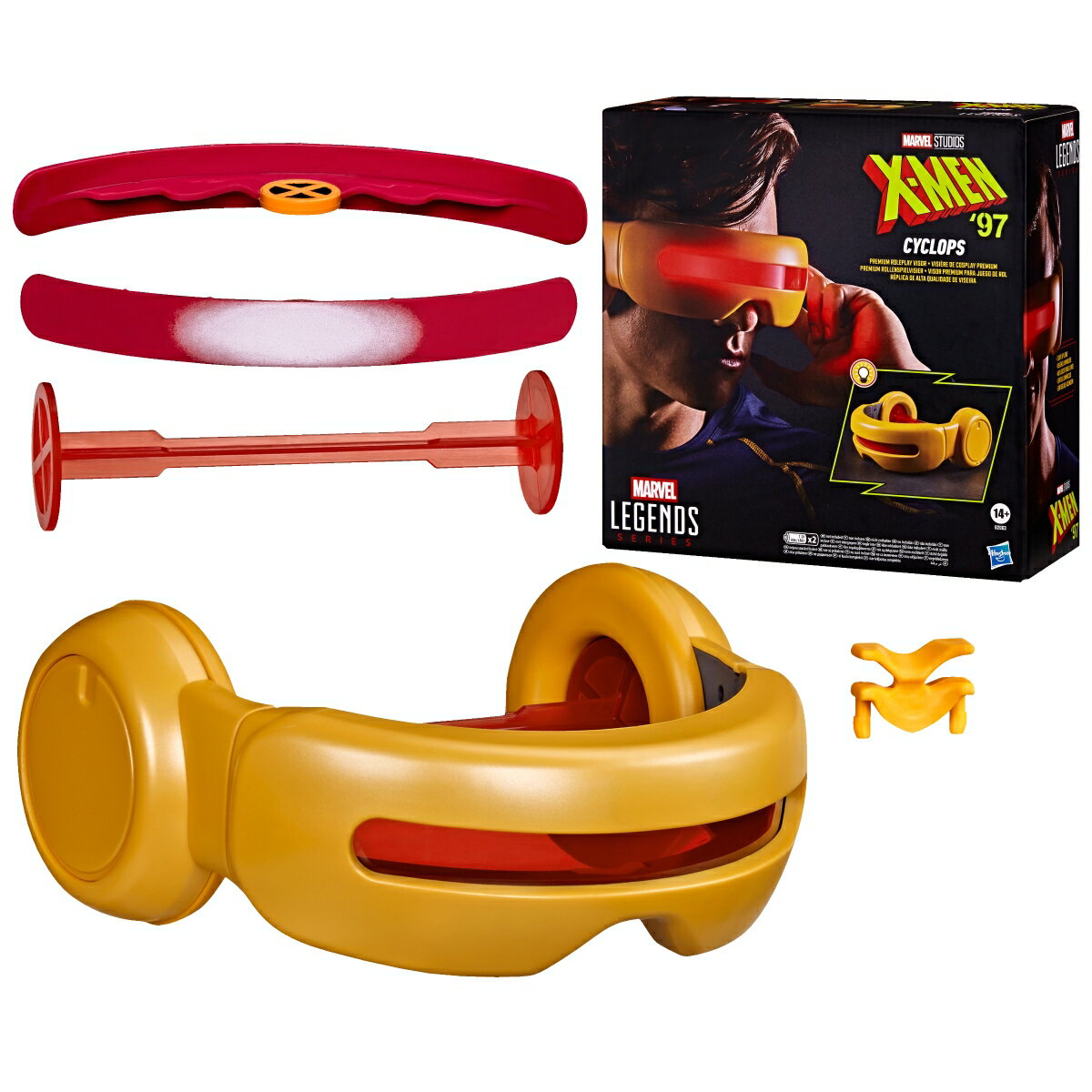 ハズブロ（Hasbro）MARVEL マーベルレジェンド・シリーズ X-MEN '97 サイクロップス プレミアム ロールプレイ バイザー、大人向けコレクション用アニメーションギア G2063 正規品
