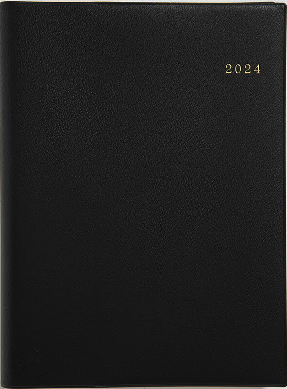 2024年　手帳　1月始まり　No.451　リングダイアリー （レフト）　　[黒]高橋書店　A5判　　ウィークリー （リングダイアリー）