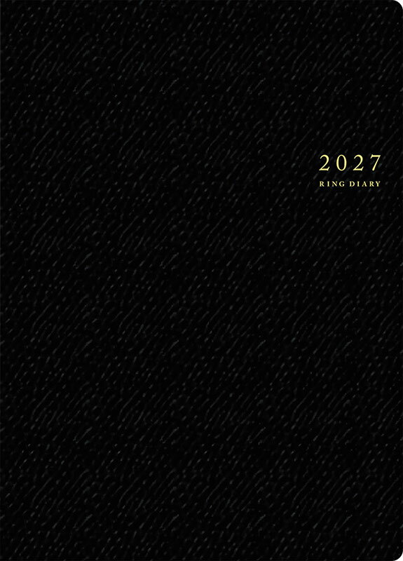2027年　手帳　1月始まり　No.452　リングダイアリー （セパレート）　　[黒]高橋書店　A5判　　ウィークリー （リングダイアリー）
