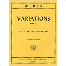 【輸入楽譜】ウェーバー, Carl Maria von: 変奏曲 変ロ長調 Op.33