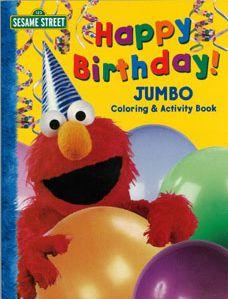 SESAME STREET Happy Birthday! JUMBO Coloring & Act