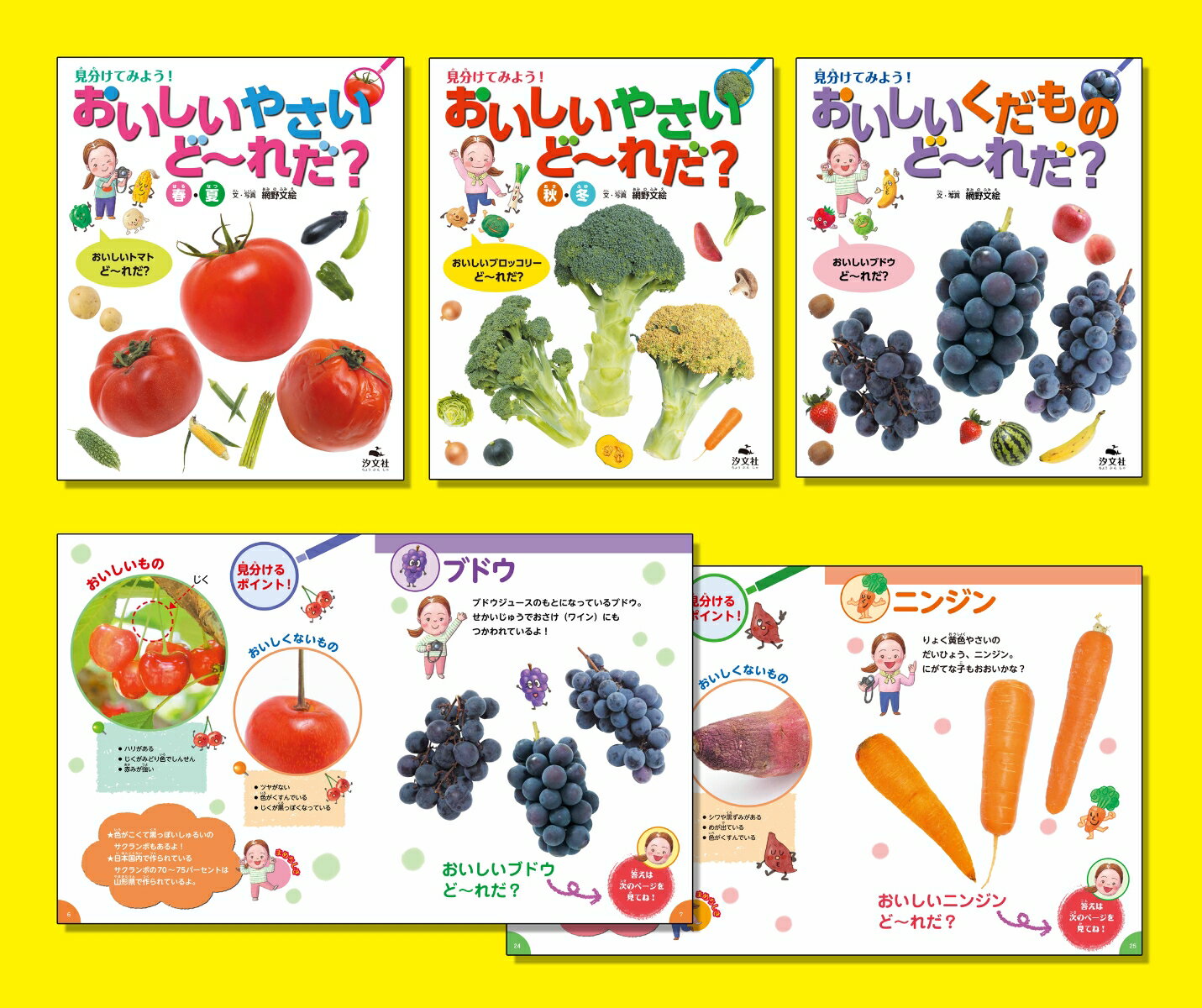 見分けてみよう！　おいしいたべものど〜れだ？（全3巻セット）