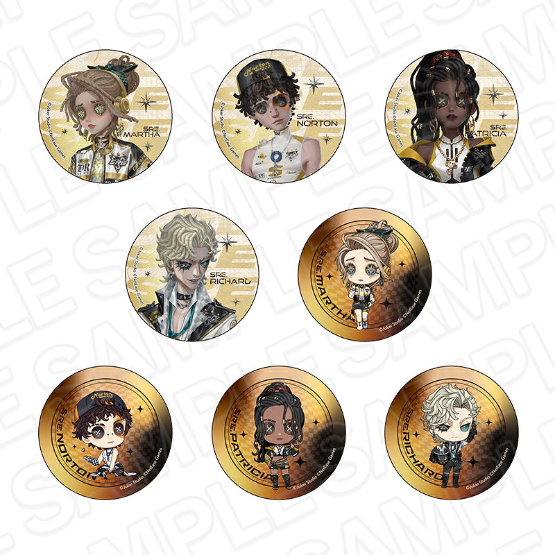 「Identity V」からカンバッジ（ランダム） SRE戦隊 ver．が登場！【対象年齢】：15歳以上【商品サイズ (cm)】(幅×高さ）：5.7×5.7