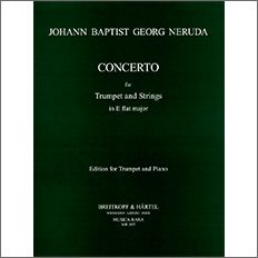 【輸入楽譜】ネルダ, Johann Baptist Georg: トランペット協奏曲 変ホ長調