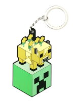 マインクラフト アース のっかりラバーキーホルダー（ウシ＆クリーパー）の画像