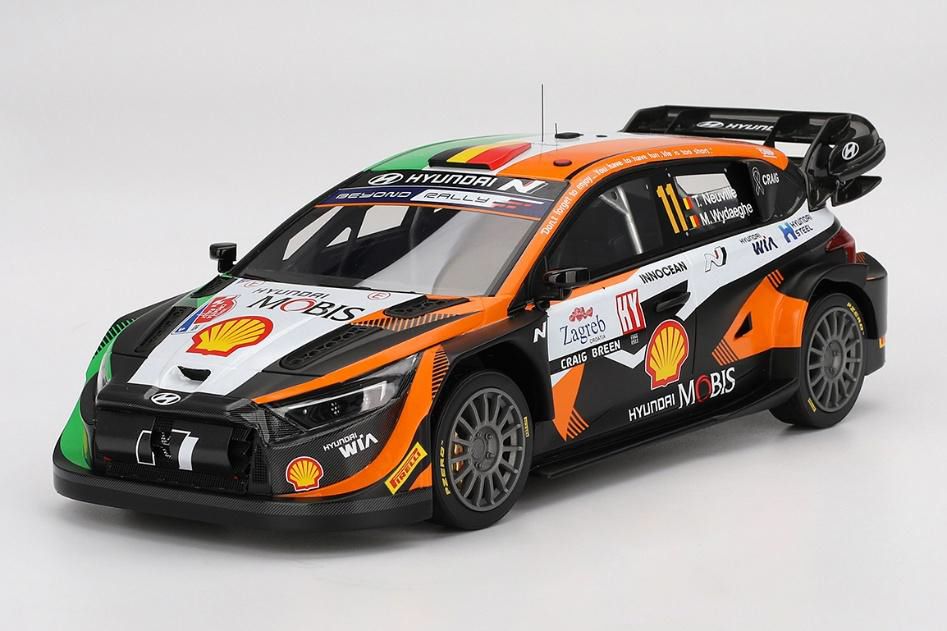 TOPSPEED 1/18 Hyundai i20 N Rally1 クロアチア・ラリー パワーステージ2023優勝車 #11 【TS0616】 (ミニカー)