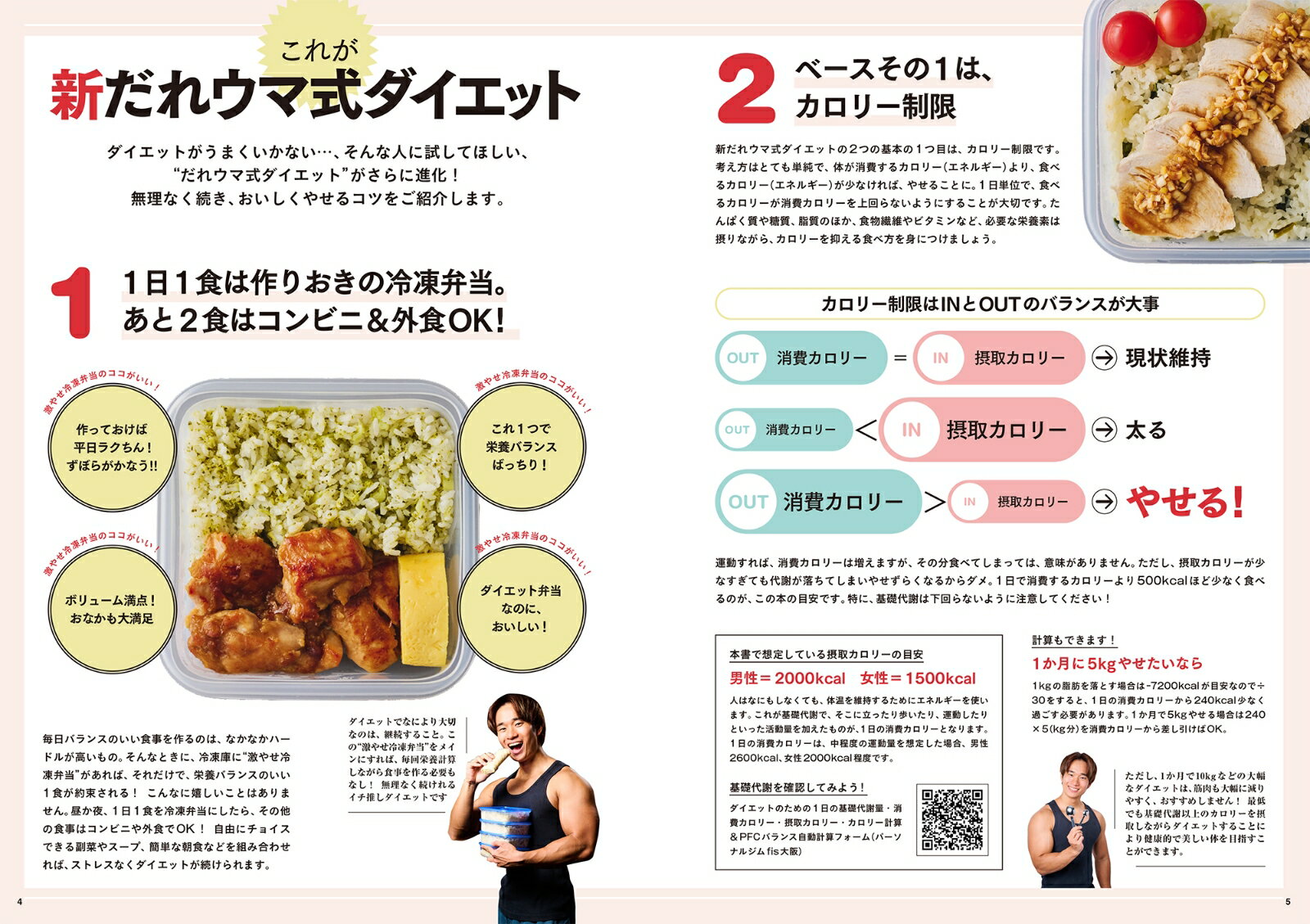 週末作りおき 激やせ冷凍弁当　購入者限定W特典「ご褒美だれウマ極レシピ」(PDF)「新だれウマ式HIITトレーニング」（動画）付き （扶桑社ムック） [ だれウマ ] 3