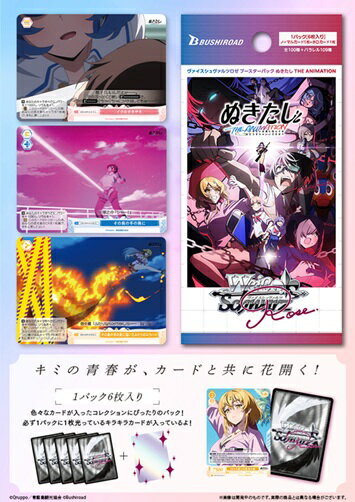 1パック6枚入り
1ボックス10パック入り

■カード種類数（予定）
ノーマル100種
＋
パラレル109種【対象年齢】：6歳以上