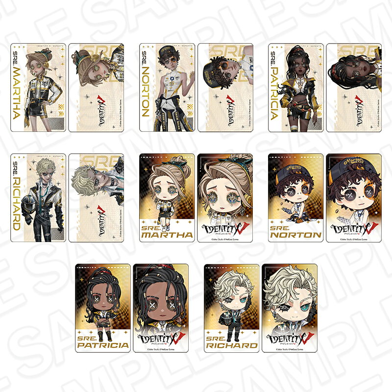 「Identity V」からホログラムカード（ランダム） SRE戦隊 ver．が登場！【対象年齢】：15歳以上【商品サイズ (cm)】(幅×高さ）：8.6×5.4