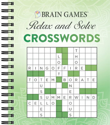 楽天楽天ブックスBrain Games - Relax and Solve: Crosswords （Green） BRAIN GAMES - RELAX & SOLVE CR （Brain Games - Relax and Solve） [ Publications International Ltd ]