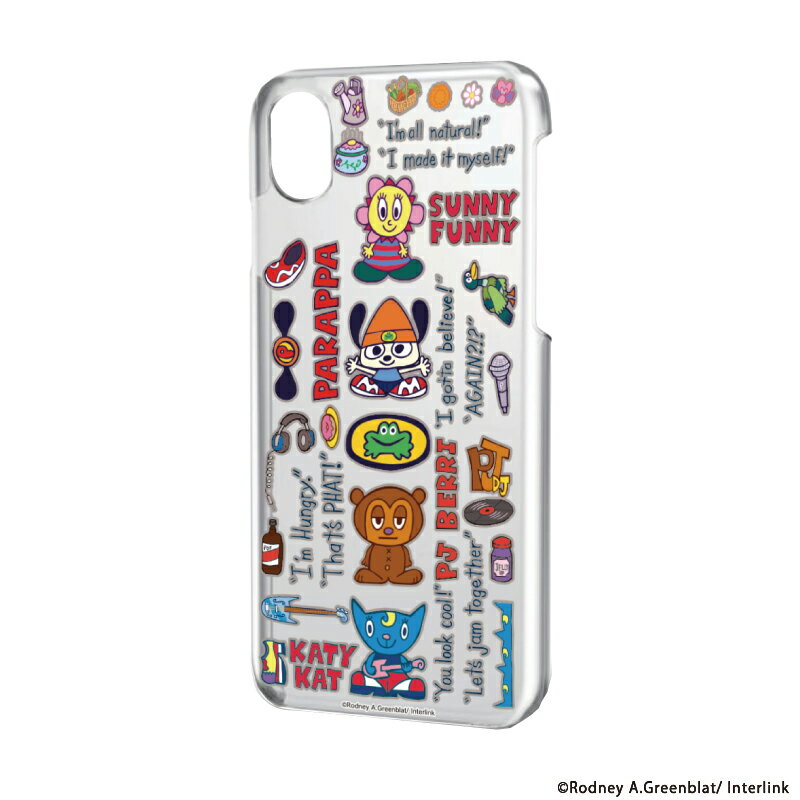 ハードケース(iPhoneX/XS兼用)「パラッパラッパー」01/ちりばめデザイン【グッズ】