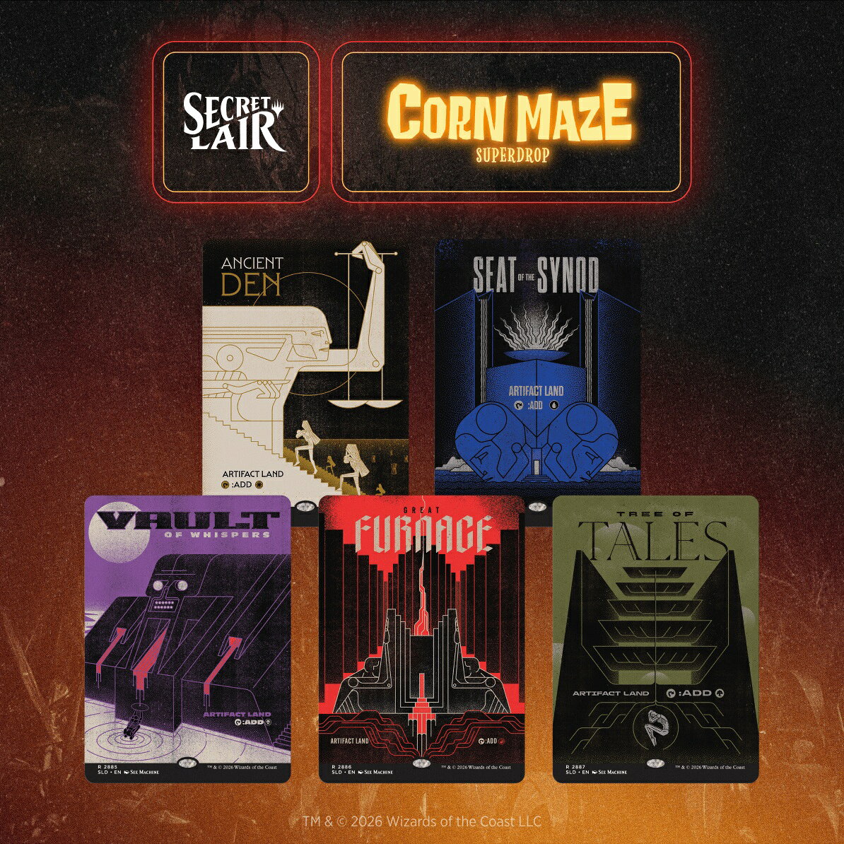 マジック：ザ・ギャザリング Secret Lair Corn Maze Superdrop Manufactured Grounds by See Machine【クレジットカード決済限定】