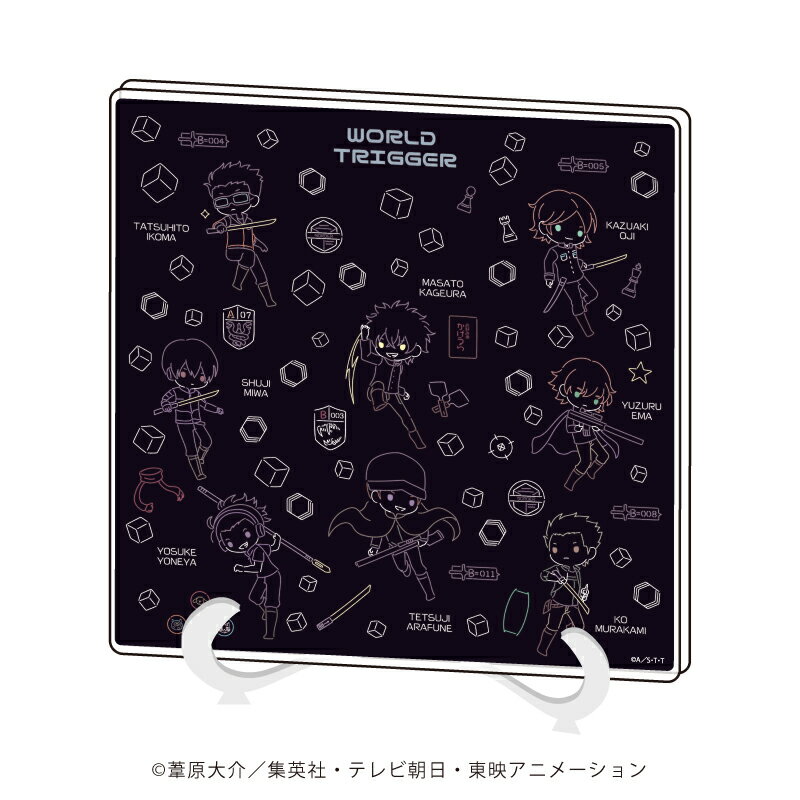 アクリルアートボード「ワールドトリガー」08/集合デザイン(ネオンサインアート)【グッズ】