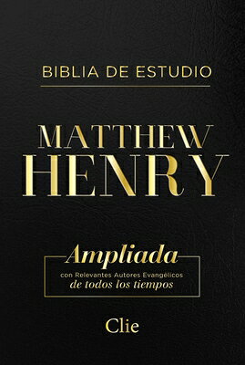 Rvr, Biblia de Estudio Matthew Henry, Leathersoft, Negro, Con ndice, Interior a DOS Colores SPA-RVR BIBLIA DE ESTUDIO MATT [ Matthew Henry ]