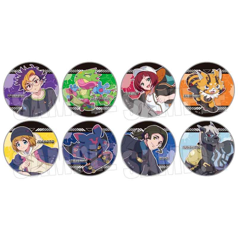 ③缶バッジ　デジモン ＴＶアニメ　デジタルモンスター デジモン史上初！！アニメシリーズ全9作品の垣根を越えて大集合