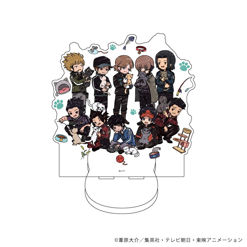 デカキャラアクリルフィギュア「ワールドトリガー」05/集合デザイン 猫ver.第1弾(グラフアートイラスト)【グッズ】