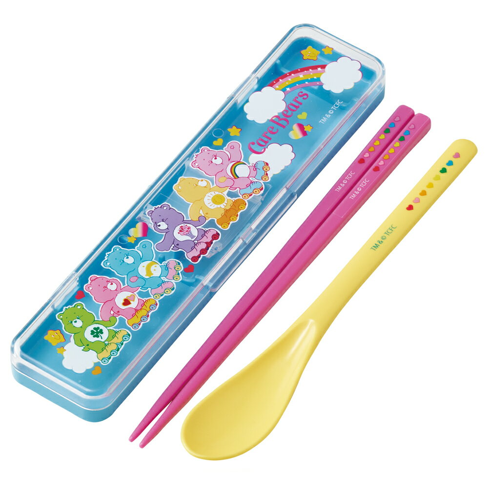 Care Bears ケアベア スケート　お箸 スプーン お弁当 カトラリーセット
